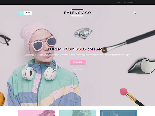 Balenciago Premium WordPress Theme