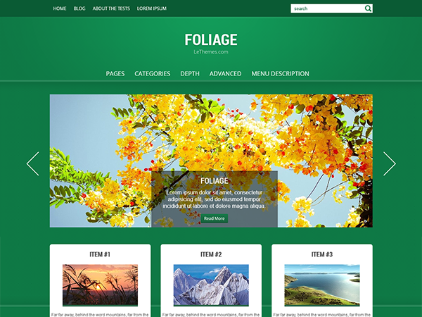 Foliage Premium WordPress Theme