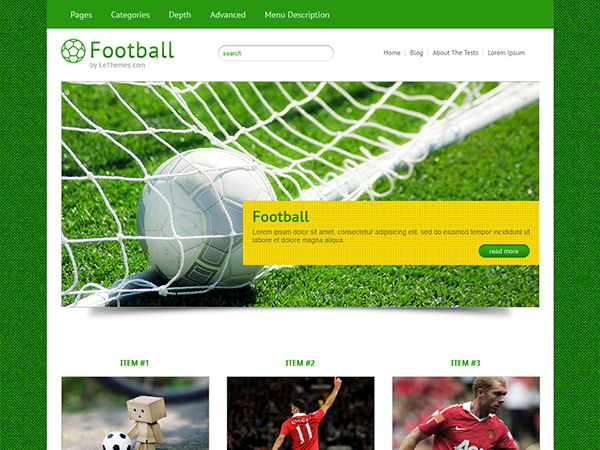 Football Premium WordPress Theme