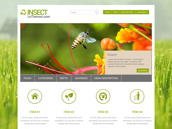 Insect Premium WordPress Theme