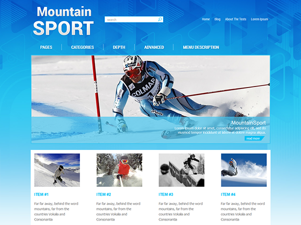 MountainSport Premium WordPress Theme