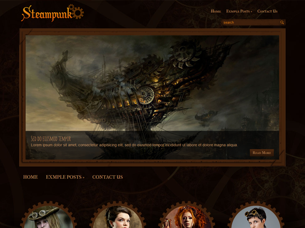 Steampunk Premium WordPress Theme