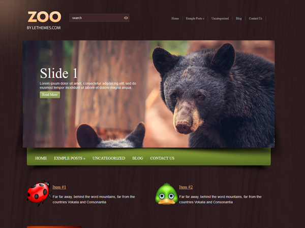 Zoo Premium WordPress Theme